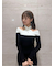 フロントクロスニットワンピース