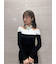 フロントクロスニットワンピース