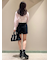 Sustainableレイヤードクロップドシャツ