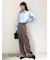 Sustainableレイヤードクロップドシャツ