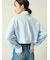 Sustainableレイヤードクロップドシャツ