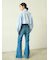 Sustainableレイヤードクロップドシャツ