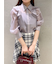 オーガンジーフリルブラウス