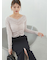 【WEB限定カラーあり】ギャザーオフショルカットソー