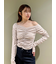 【WEB限定カラーあり】ギャザーオフショルカットソー