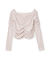 【WEB限定カラーあり】ギャザーオフショルカットソー