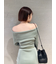 オフショルニットワンピース