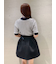 スカーフ付きニットプルオーバー
