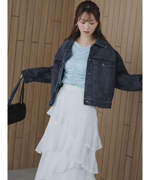 Sustainableプリーツティアードスカート｜スナイデルの通販