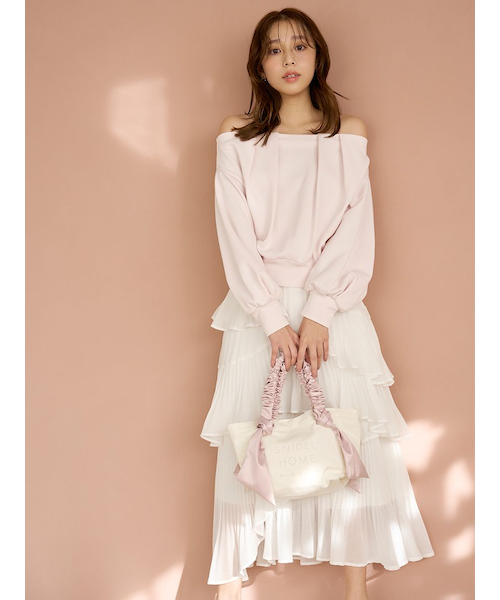 SNIDEL スナイデル Sustainableプリーツティアードスカート Sustainableプリーツティアードスカート(ロングスカート