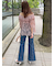 【00サイズあり】Sustainableストレッチフレアデニムパンツ