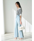 【00サイズあり】Sustainableストレッチフレアデニムパンツ