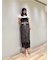 ワッシャープリーツレイヤードスカート