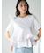 異素材ペプラムTシャツ