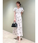 【00サイズあり】Sustainableリボンプリントワンピース