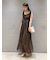 シアーシフォンワッシャーワンピース