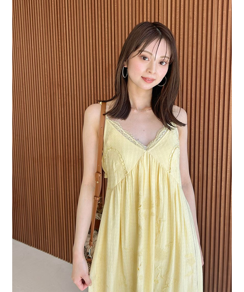 フラワーエンブロイダリーマキシワンピース｜スナイデルの通販｜&mall