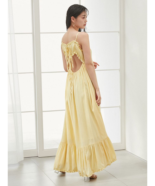 フラワーエンブロイダリーマキシワンピース｜スナイデルの通販｜&mall