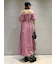 オフショルパフスリワンピース