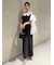 ワンショルリボンニットワンピース