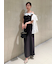 ワンショルリボンニットワンピース