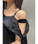 ワンショルリボンニットワンピース