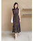 ノースリーブプリントワンピース