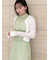 ノースリーブプリントワンピース