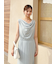 【WEB限定カラーあり】ドレープネックカットワンピース