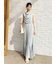 【WEB限定カラーあり】ドレープネックカットワンピース