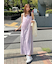 レイヤードプリントキャミワンピース