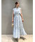 Sustainableヘアラインフラワープリントワンピース