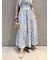 Sustainableヘアラインフラワープリントワンピース