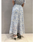 Sustainableヘアラインフラワープリントワンピース