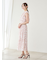 Sustainableヘアラインフラワープリントワンピース