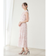 Sustainableヘアラインフラワープリントワンピース