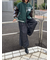 ワイドデザインパンツ