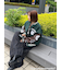 ワイドデザインパンツ
