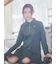 衿つきプリーツカットミニワンピース