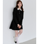 衿つきプリーツカットミニワンピース