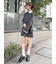 衿つきプリーツカットミニワンピース