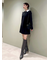 衿つきプリーツカットミニワンピース