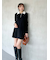 衿つきプリーツカットミニワンピース
