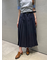 ベルト付きプリーツロングスカート