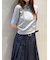 ベルト付きプリーツロングスカート