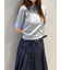 ベルト付きプリーツロングスカート