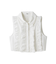 ノースリクロップドフリルシャツ