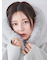 ファーフードニットコート