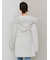 ファーフードニットコート