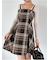 【WEB限定】ロービングチェックミニワンピース